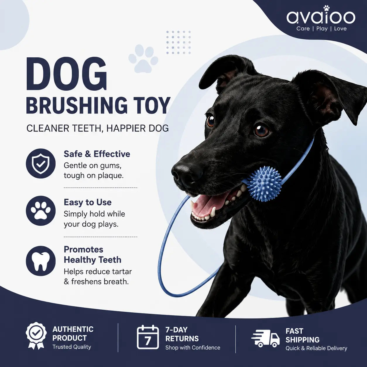 Dog Dental Cleaning Chew Toy