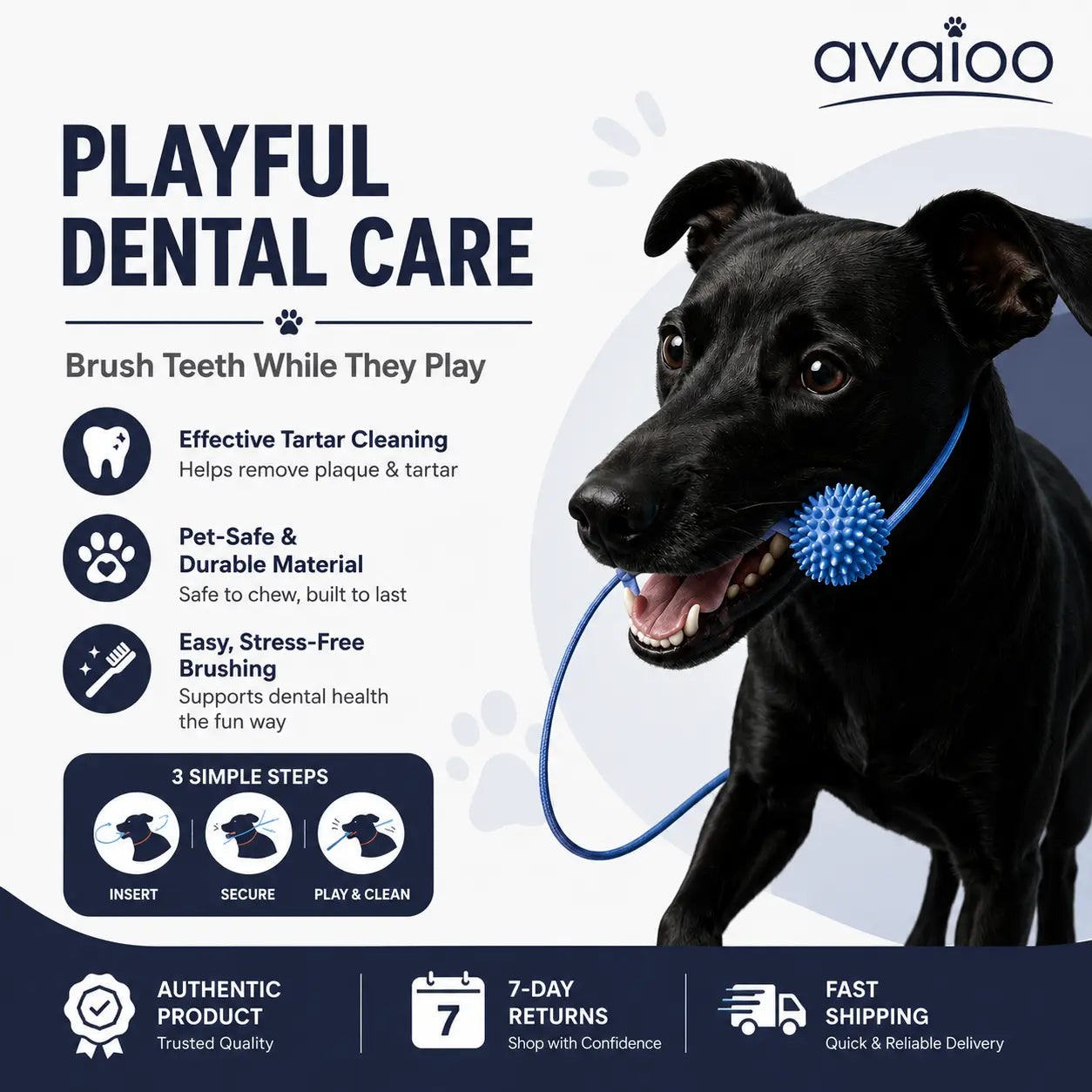 Dog Dental Cleaning Chew Toy